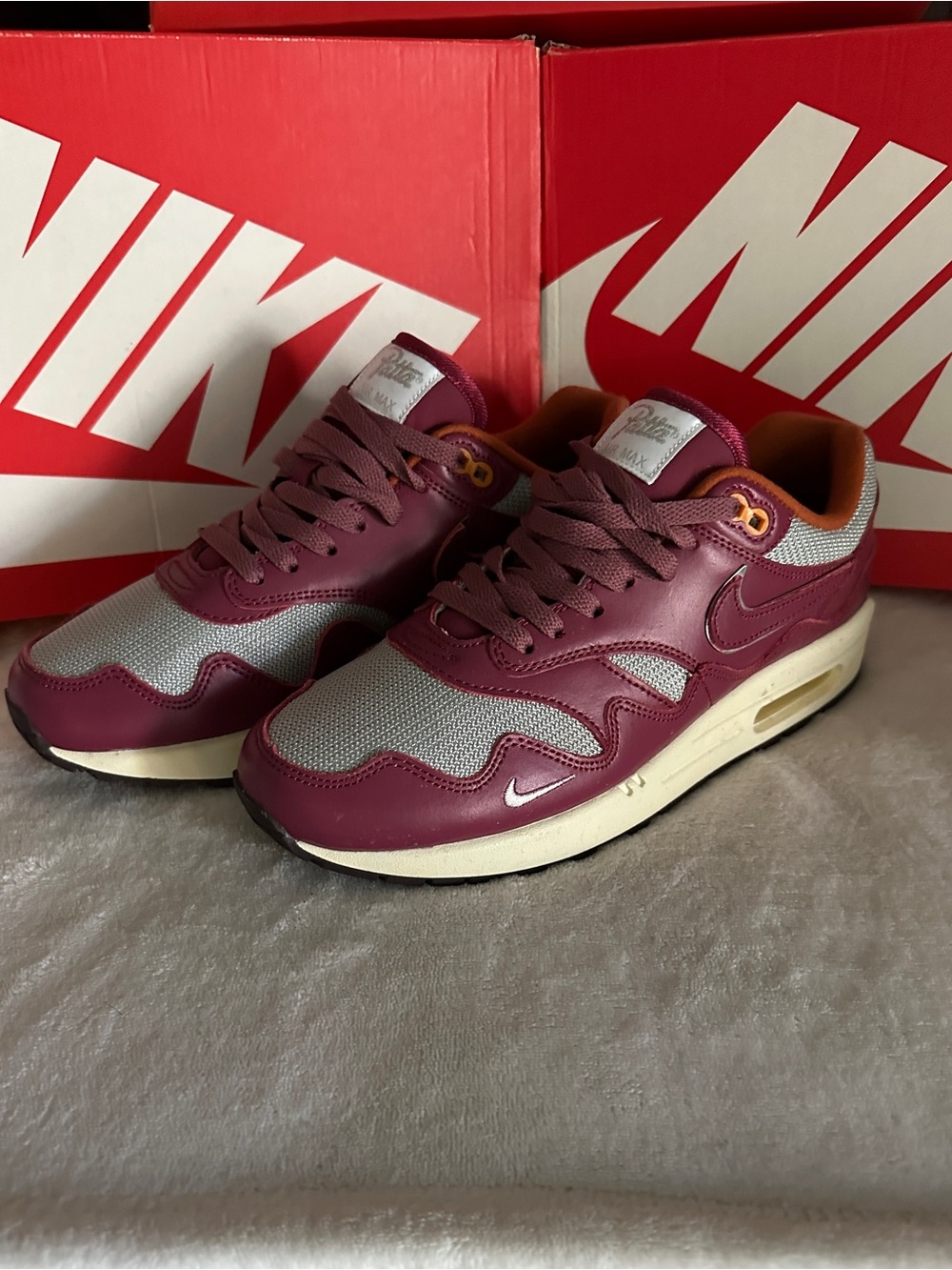 Nike Air Max 1 Patta Waves Rush Maroon (2021) Size 9.5